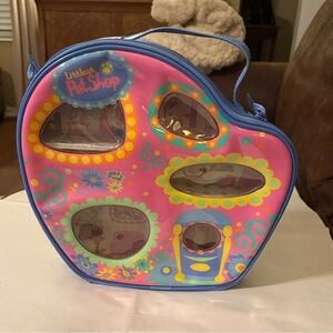 Vintage Littlest Pet Shop Carrying Case 12"x12" 2005 PlaySet Insert and Storage